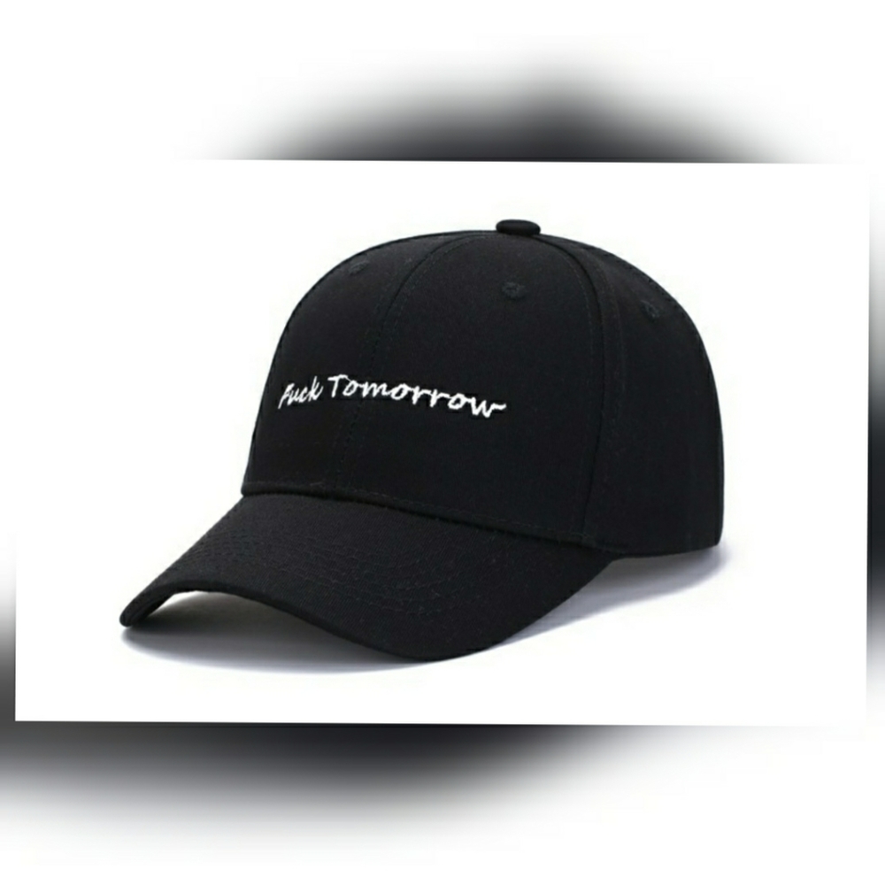 Men's Autumn winter casual black peaked cap